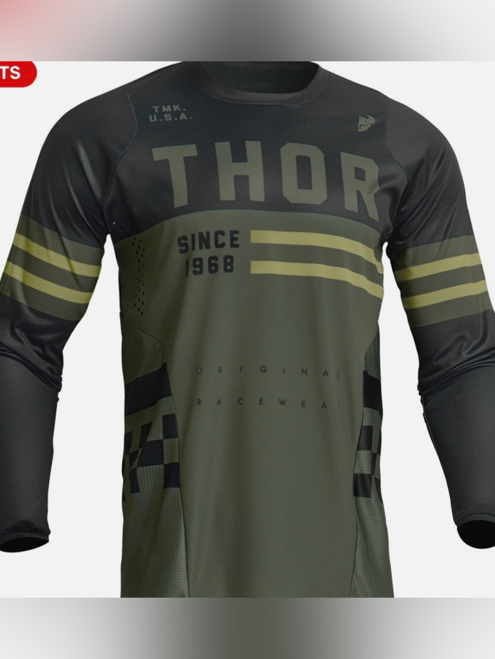 NEW THOR YOUTH PULSE COMBAT JERSEY Size: XL